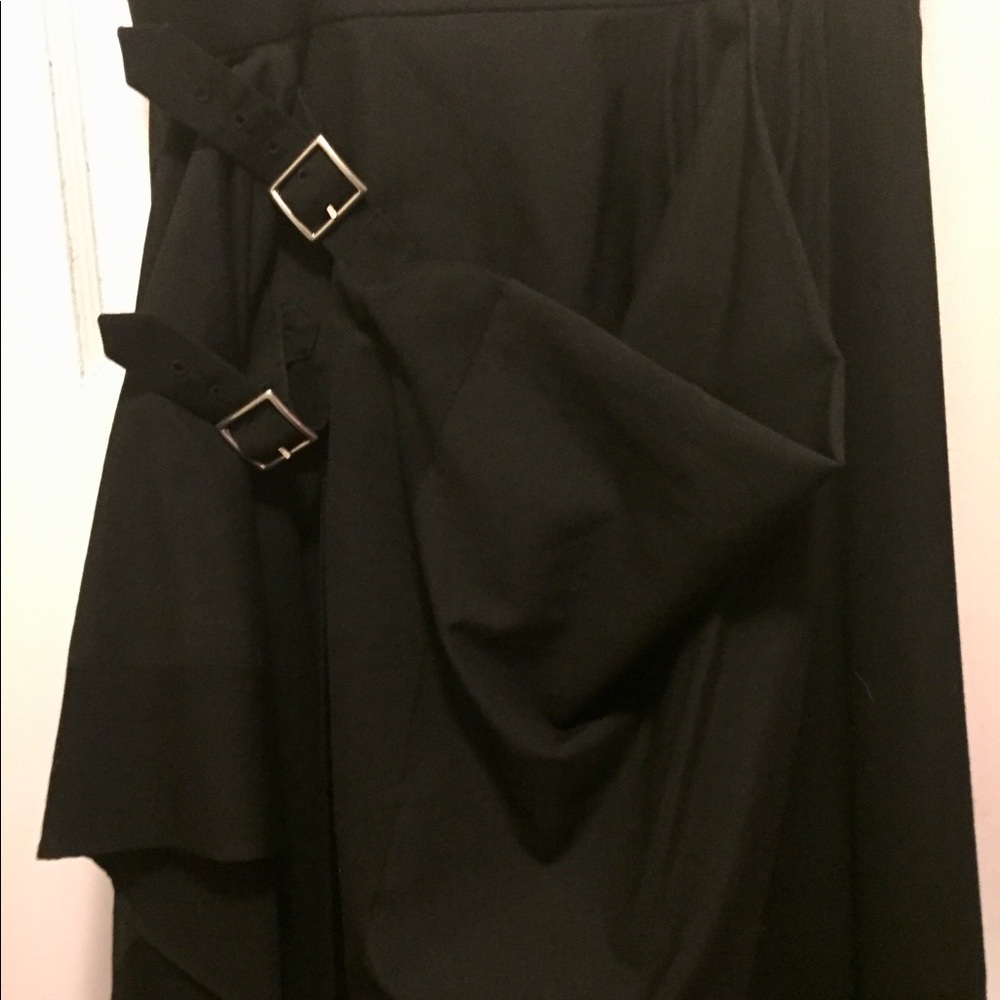 Comme Des Garçons Black Split Skirt S